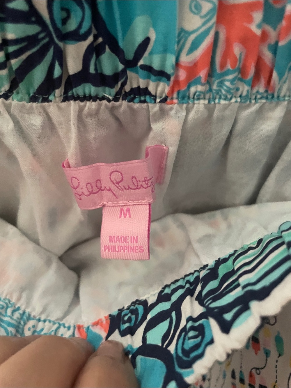 Lilly Pulitzer Multicolor Patchwork Coral Reef Skirt - Picture 2 of 3